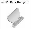 02005 - Rear bumper*1PC 1