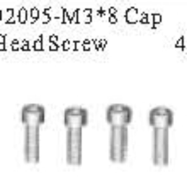 02095 - M3*8 Cap screw*4PCS