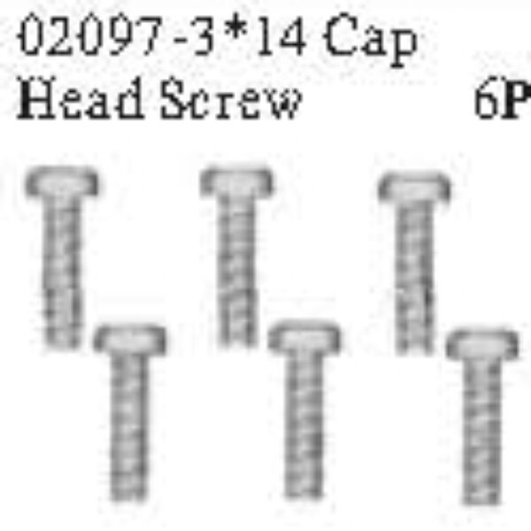 02097 - 3*14 cap screw*6PCS