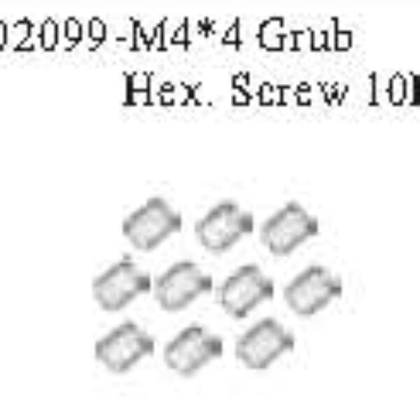 02099 - M4*4 Grub screw*10PCS