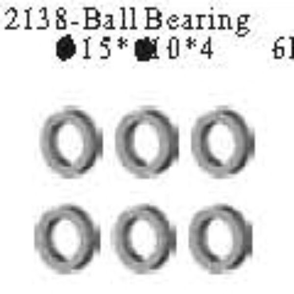 02138 - Ball bearing φ15*φ10*4-6pcs