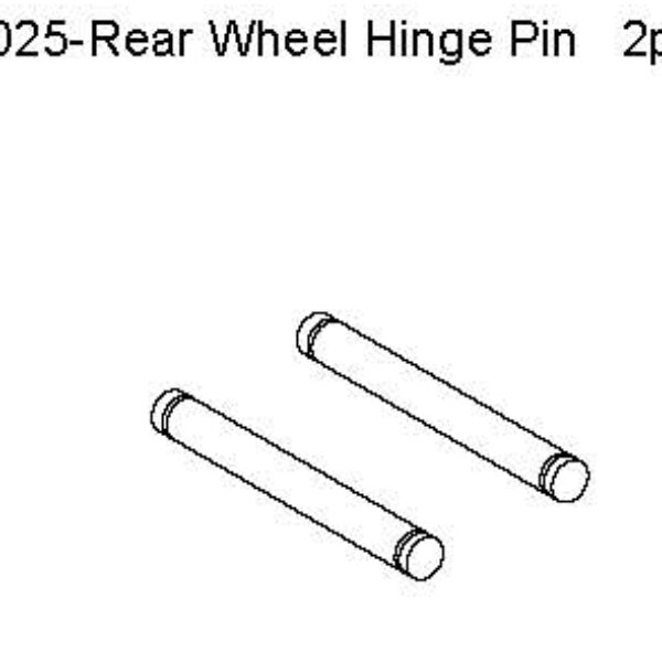 05025 - Rear Wheel Hinge Pin