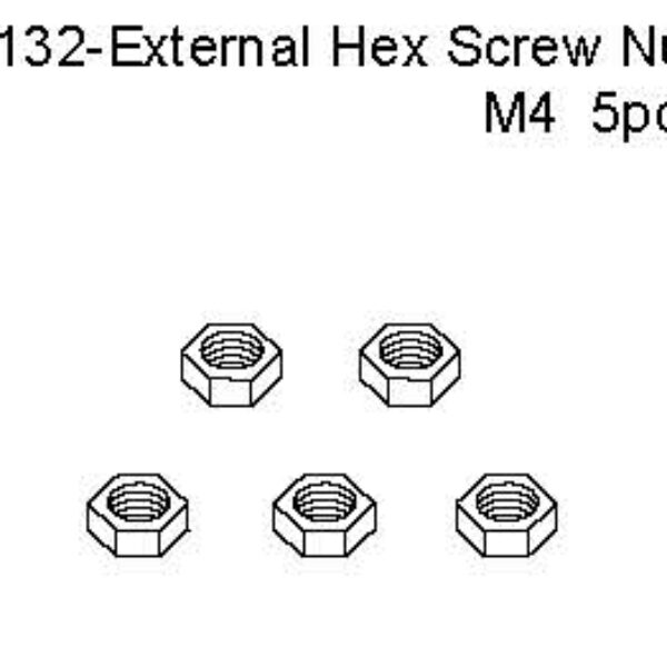 05132 - Wheel Nut M4