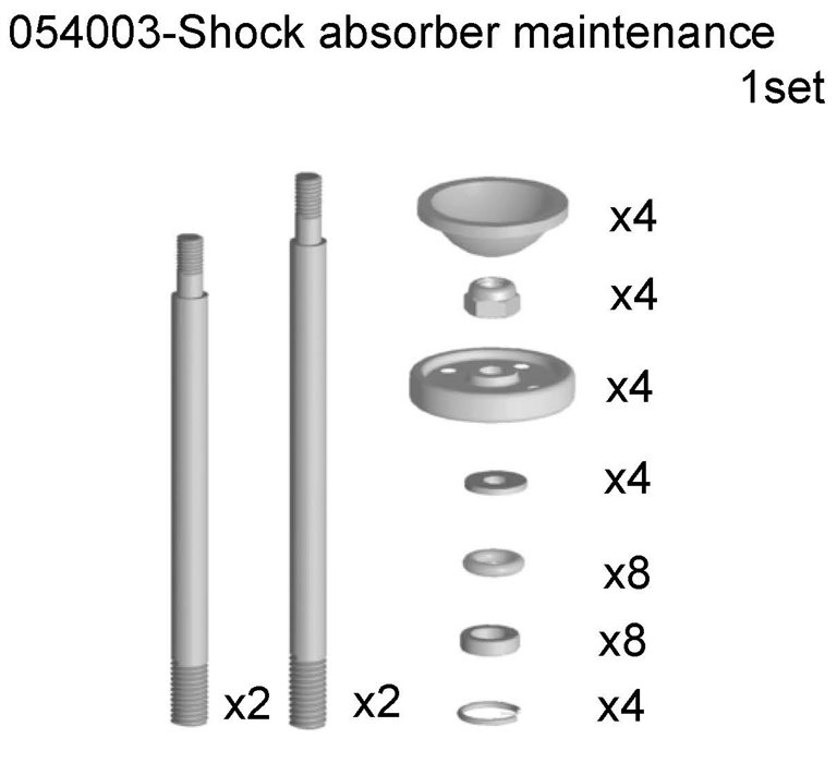 054003 - Piston For Shock Absorber Adjusting Circlip For Shock A 1