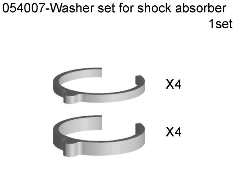 054007 - Washer A For Shock Absorber -Washer B For Shock Absorbe 1