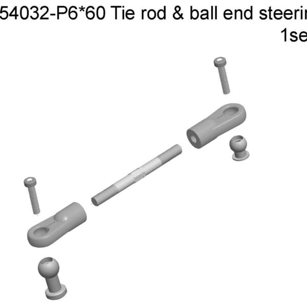 054032 - Ball Head Fixing Holder A -P6*60 Adjusting Rod 1set