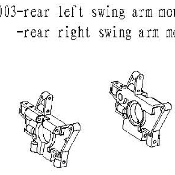 083003 - Rear left & right swing arm mount 1stk
