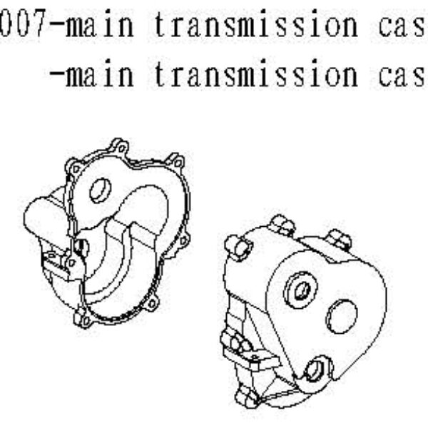 083007 - Main transmission case A & B 1sæt