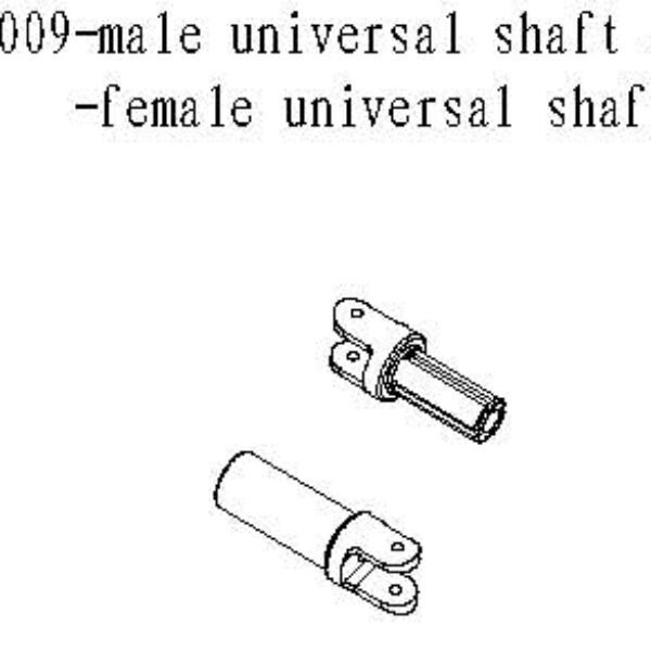 083009 - Male & female universal shaft A 1stk
