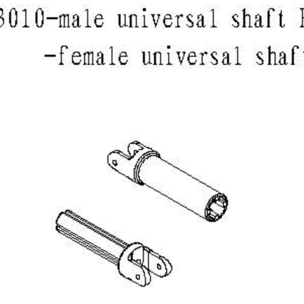 083010 - Male & female univesal shaft B 1stk