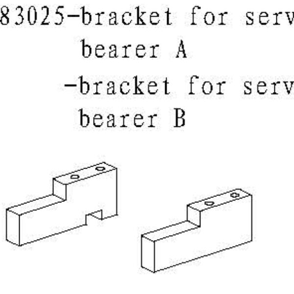 083025 - Bracket for servo bearer A & B 1stk