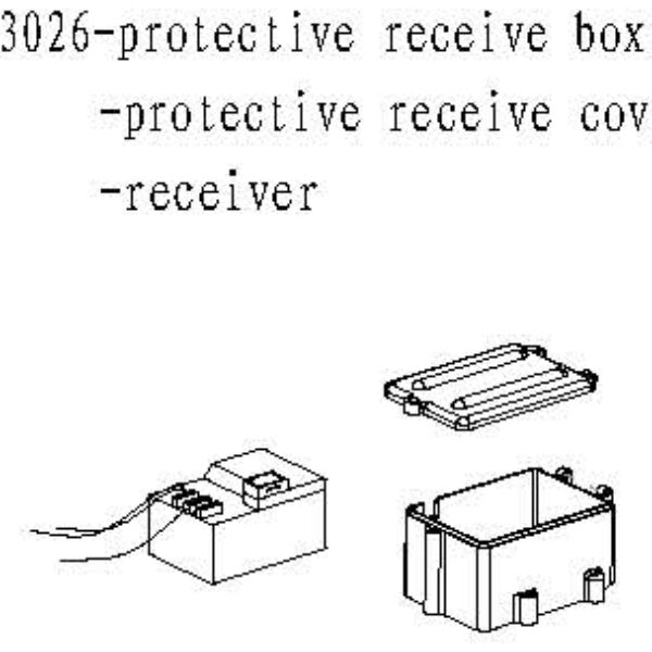 083026 - Protective reciever box & cover - Reciever 1sæt
