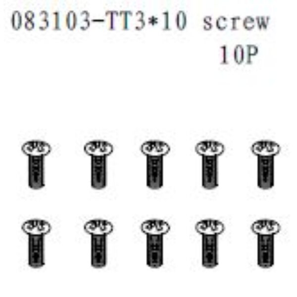 083103 - Screw TT3*10 10stk
