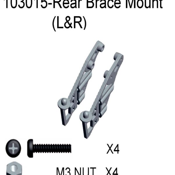 11423/103015 - Rear brace mount l&r 1sæt