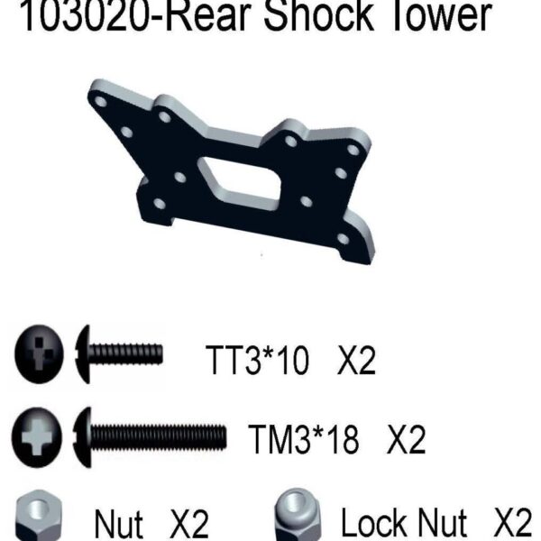 11429/103020 - Rear support plate 1stk