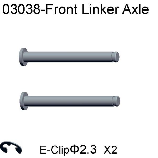 11450/103038 - Front connector axle 4stk