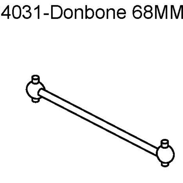 11265/104031 - DOGBONE (rear&wide) - 1stk
