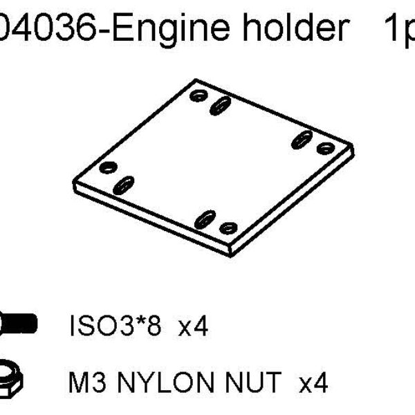 45014/104036 - FIXING PLATE - 1stk