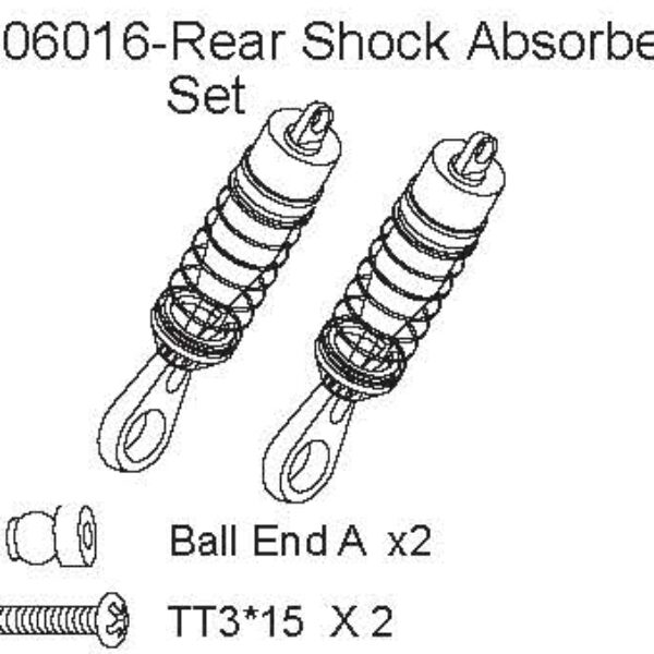 106016 - Rear Shock Absorber Set