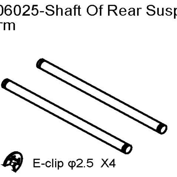 106025 - Shaft of Rear Susp. Arm