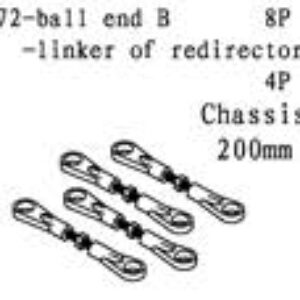 11272 - BALL END B - LINKER OF REDIRECTOR A - 4sæt