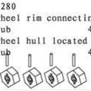 11280/45068/103108 - Wheel rim connecting hub - Wheel hull locat
