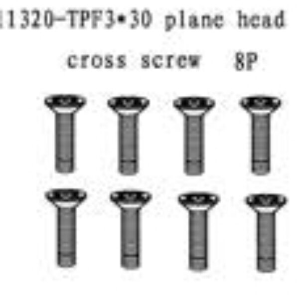 11320 - Plane head crossing screw 3x30 8stk