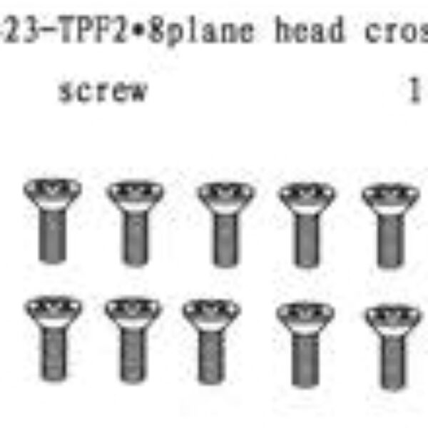 11323 - Plane head crossing screw 2x8 10stk