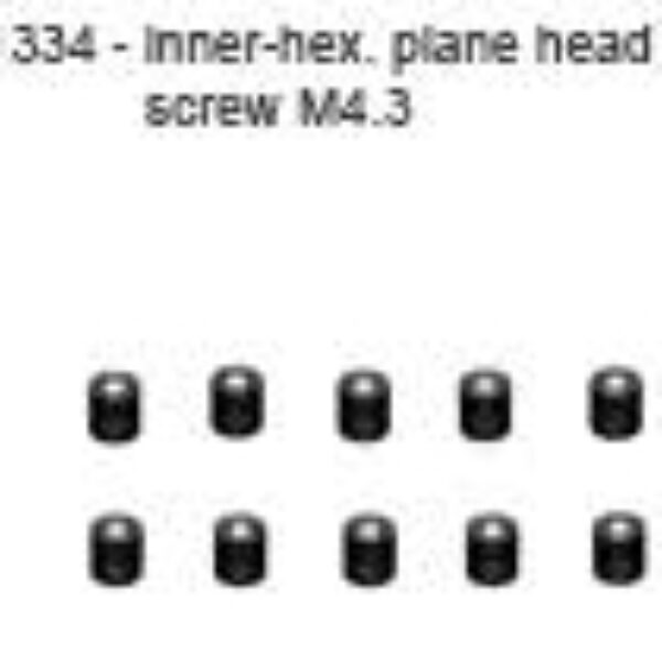 11334 - Inner hex screw 4x3 10stk