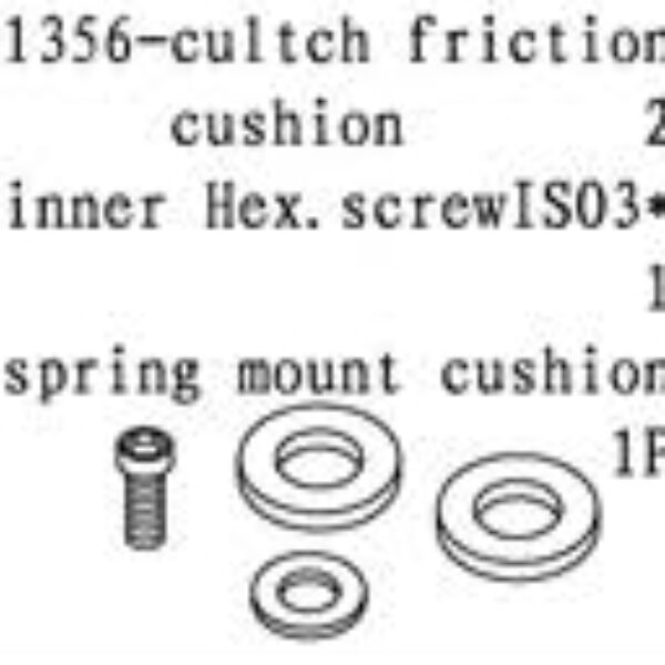 11356 - Clutch friction cushion - inner hex screw - spring mount