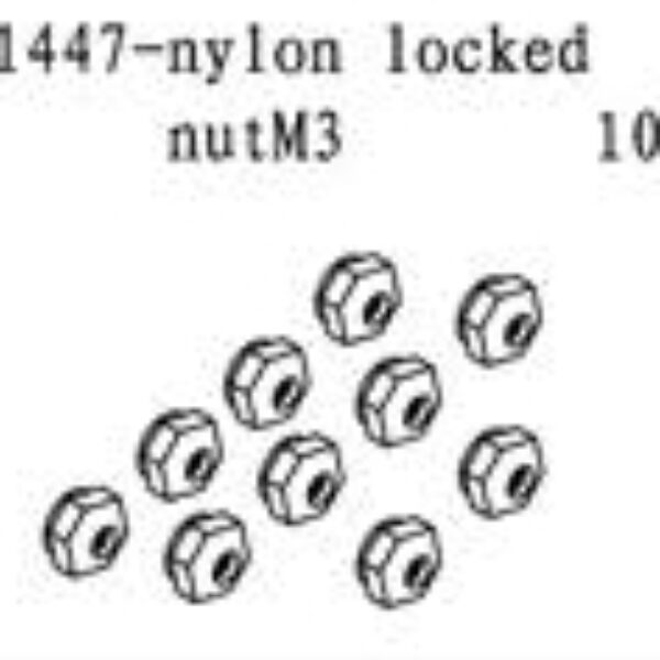11447 - Nylon locknut 10stk