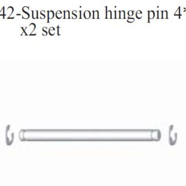 163042 - Suspension arm axle4*54.5