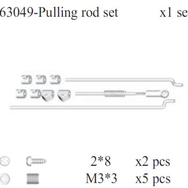 163049 - Pulling rod set