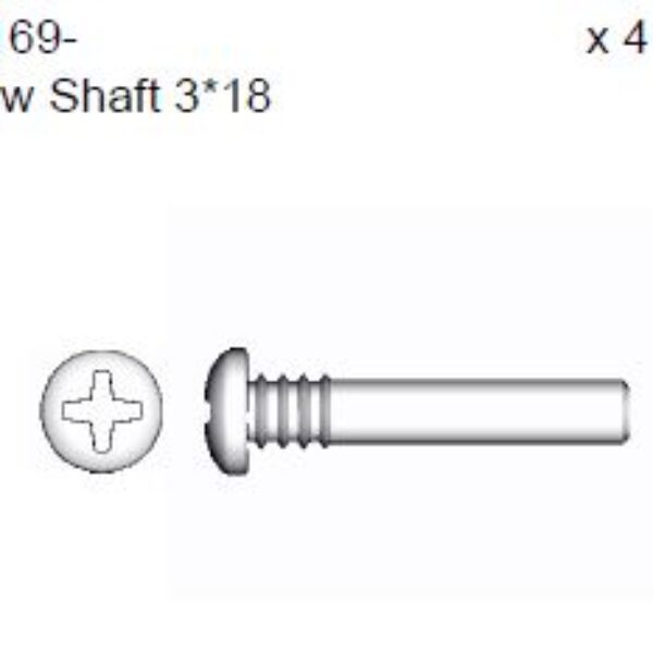 183169 - Screw shaft M3*18