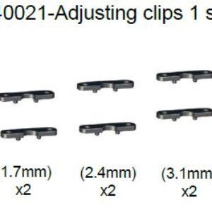 240021 - Adjusting clips (1.7mm) x2 / (2.4mm) x2 / (3.1mm) x2