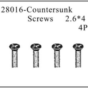 28016 - Countersunk screws 2,6*4 4p