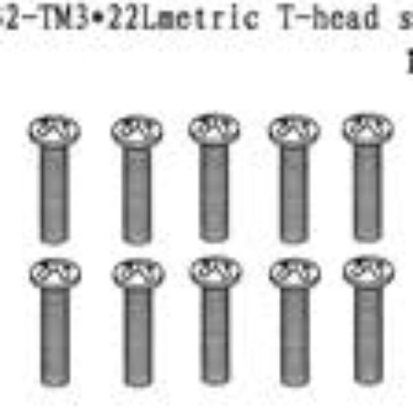 45032 - 3*22 METRIC T-HEAD SCREW - 10stk