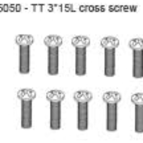 45050 - 3*15 CROSS SCREW - 10stk