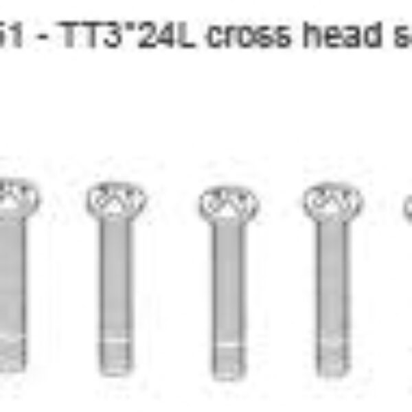 45051 - 3*24 CROSS HEAD SCREW - 5stk