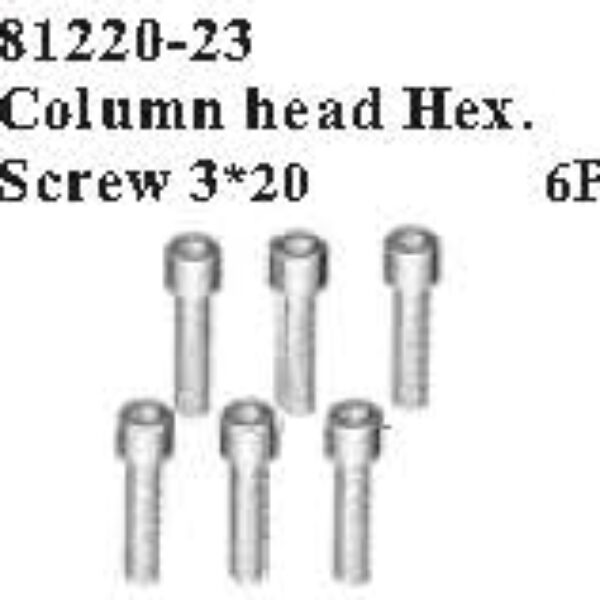 81220-23 - Columnhead hex. Screw 3*20(6P)