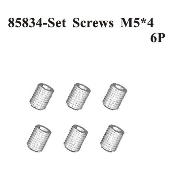 85834 - Hex Head Grub Screws M5*4 6P