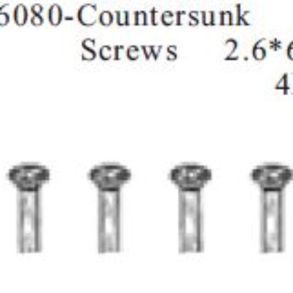 86080 - flat head mechanical screw 2.6*6