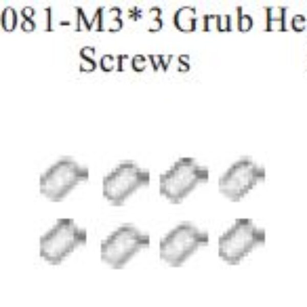 86081 - M3*3 grub screw 8pcs