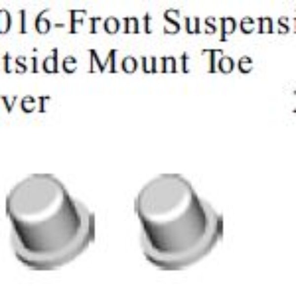 88016 - Front Suspension Outside Mount Toe Cover2P