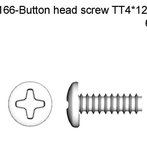910166 - Button head screw TT4*12 6pcs
