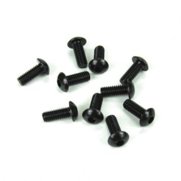 TKR1443 – M4x10mm Button Head Screws (black, 10pcs)