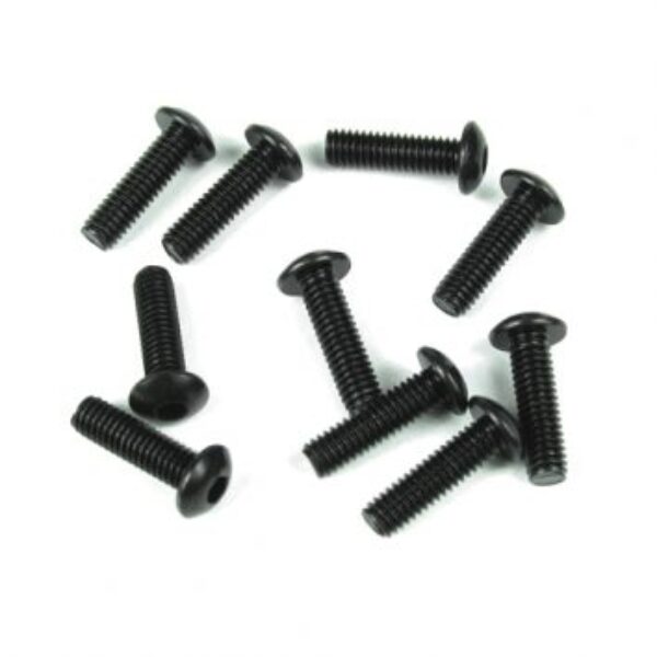 TKR1445 – M4x14mm Button Head Screws (black, 10pcs)