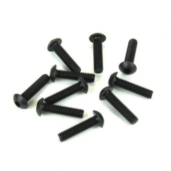 TKR1447 – M4x16mm Button Head Screws (black, 10pcs)