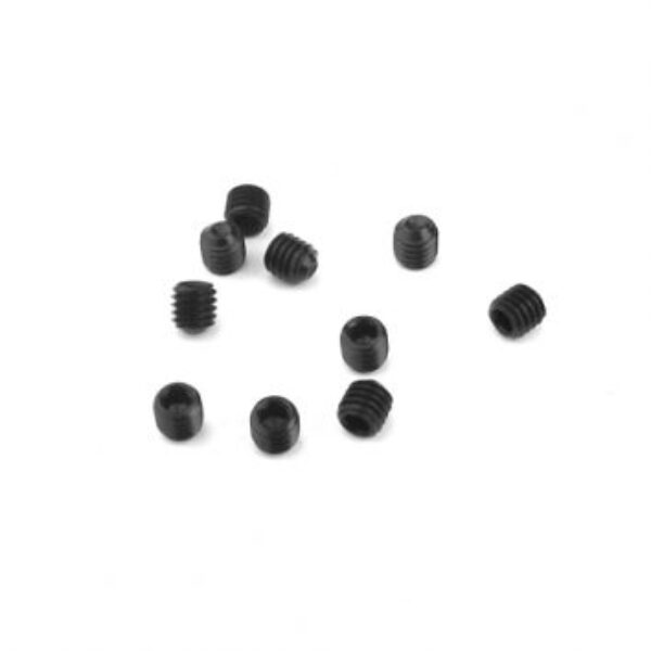 TKR1609 – M3x3mm Set Screws (black, 10pcs)