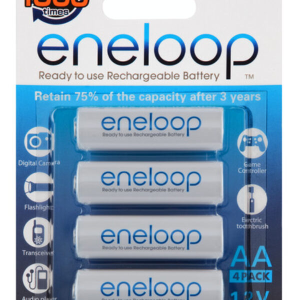 Sanyo Eneloop 4 AA batterier